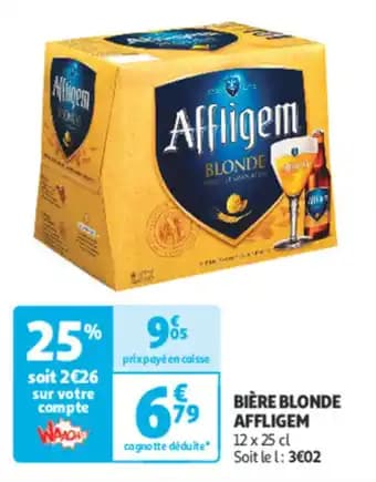 Biere Blonde Affligem 12 x 25 cl